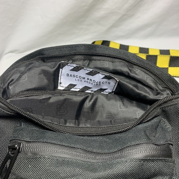 Bascom Projects Los Angeles Fanny Pack Black Yellow Checkerboard - Picture 3 of 6